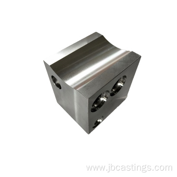 Steel Block CNC Machined Hydraulic Oil Valve Port